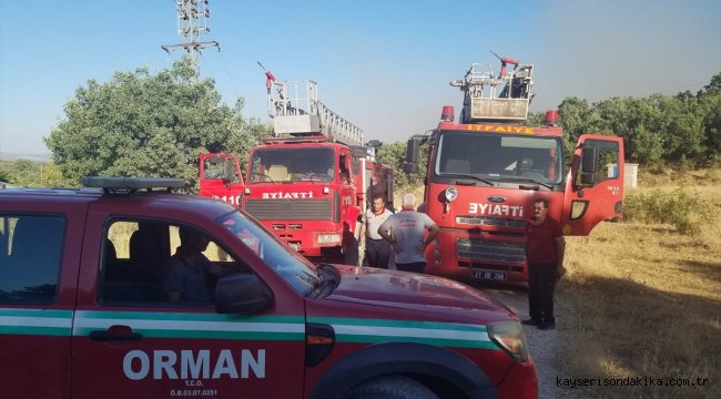 Diyarbakır'da örtü yangını
