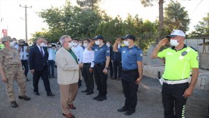 Diyarbakır Valisi Karaloğlu trafik denetimlerini havadan ve karadan inceledi