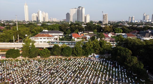 Endonezya'da Kurban Bayramı namazı kılındı