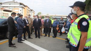İçişleri Bakan Yardımcısı Tayyip Sabri Erdil, Giresun'da trafik denetimine katıldı 