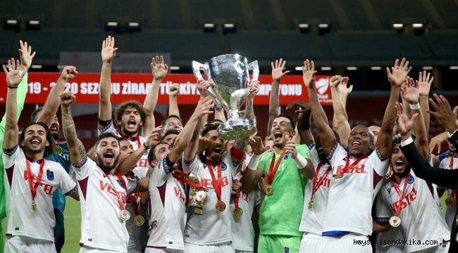 Trabzonspor, 9. kez Türkiye Kupası'nı kazandı