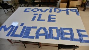 Adıyamanlı kadınlar maske üretimi mesaisinde