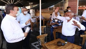 Afyonkarahisar ve Aksaray'da Kovid-19 tedbirleri denetimi