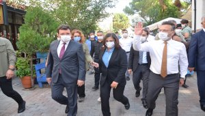 Aydın Valisi Aksoy, Kovid-19 denetimine katıldı