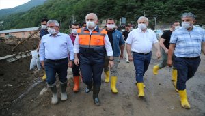 Bakan Karaismailoğlu Dereli'de incelemelerde bulundu: