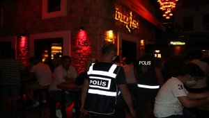 Bodrum'da iş yerlerine 150 polisle Kovid-19 denetimi