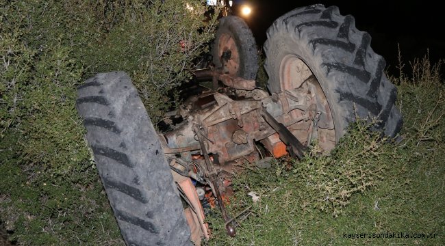 Burdur'da devrilen traktörün altında kalan sürücü hayatını kaybetti 
