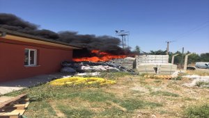 Burdur'da doğal gaz basınç düşürme istasyonuna sıçrayan yangın söndürüldü