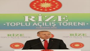 Cumhurbaşkanı Erdoğan: "Doğu Akdeniz'de, Libya'da, Ege'de haklarımızı sonuna kadar korumaya odaklandık."
