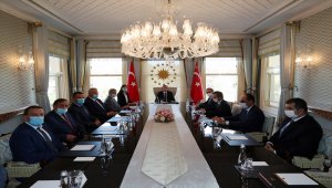 Cumhurbaşkanı Erdoğan, Ukrayna Başbakan Yardımcısı Oleg Uruskiy'i kabul etti