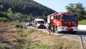 Düzce'de otomobil devrildi: 4 yaralı