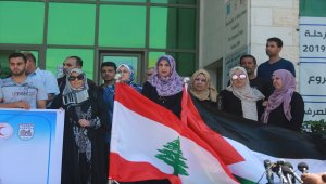 Gazzeliler Lübnan'daki patlamada yaralananlara kan bağışında bulundu