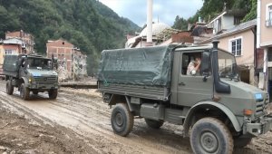 Giresun'da askerlerin selzedelere desteği devam ediyor