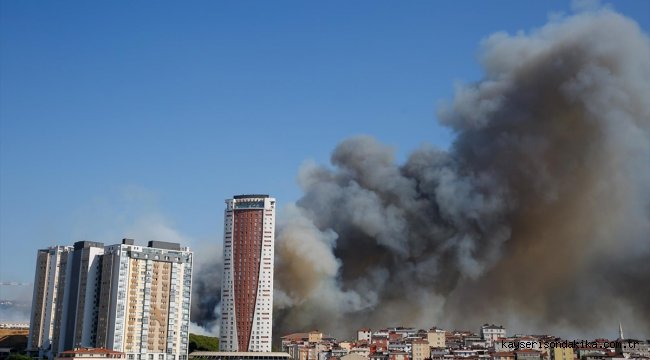 GÜNCELLEME- Maltepe'de askeri alanda yangın