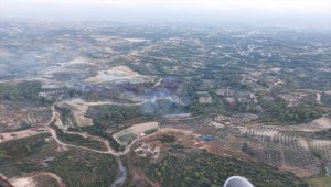 Hatay'da zeytinlikte başlayıp ormana sıçrayan yangın kontrol altına alındı