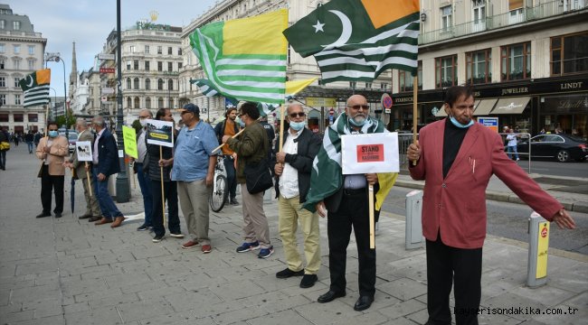 Hindistan'ın Cammu Keşmir'deki uygulamaları Avusturya'da protesto edildi