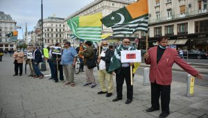Hindistan'ın Cammu Keşmir'deki uygulamaları Avusturya'da protesto edildi