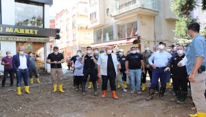 İçişleri Bakanı Soylu, Dereli'de incelemelerde bulundu