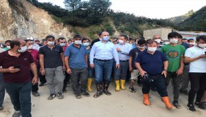 İçişleri Bakanı Soylu, Dereli ve Espiye ilçelerinde incelemelerde bulundu