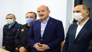 İçişleri Bakanı Soylu, Giresun'da sel bölgesinde: (1)