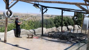 Kayseri'de iş yerini ateşe veren kişi gözaltına alındı