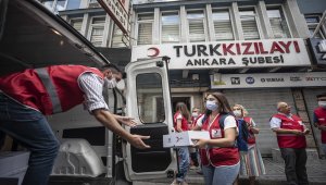 Kızılay kurban eti dağıtımına başladı