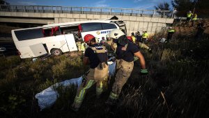 Kuzey Marmara Otoyolu'nda otobüs kazası