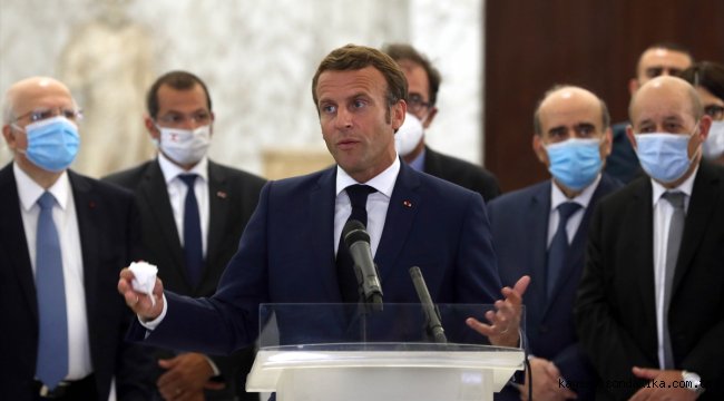 Macron'dan "Beyrut'taki patlama için şeffaf soruşturma" ve "yolsuzlukla mücadele" çağrısı