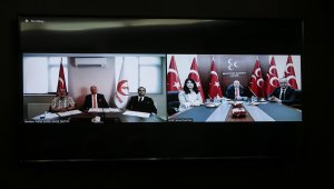 MHP'de partiler arası bayramlaşma videokonferansla yapıldı
