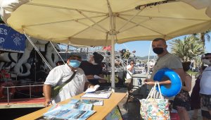 Muğla'daki tekne ve yatlarda Kovid-19 denetimi yapıldı