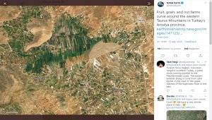 NASA, Antalya dağlarındaki tarım arazilerinin fotoğrafını paylaştı
