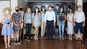 Romanyalı basın mensupları Marmaris'te Kovid-19 tedbirlerini inceleyecek