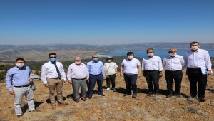 Salda Gölü'nde Çevre ve Şehircilik Bakanlığı heyetiyle alan çalışması yapıldı 