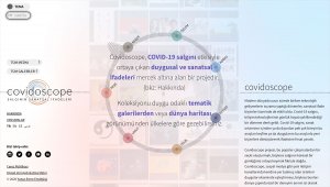 Salgının sanatsal ifadeleri "covidoscope.org"da
