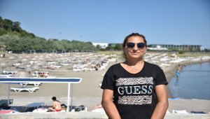 Samsun'daki Fener Plajı iki ayda 50 bin kişiye hizmet verdi 