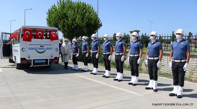 Şehit polis Adem Keskin için Samsun'da tören düzenlendi