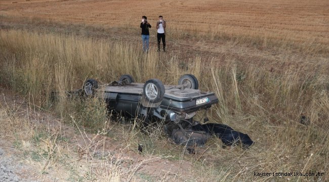 Sivas'ta otomobil devrildi: 1 ölü, 3 yaralı