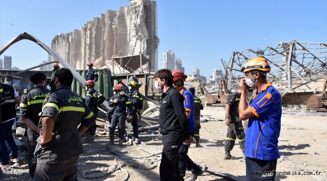 Türk ekiplerin, Beyrut Limanı'ndaki arama kurtarma faaliyetleri sürüyor 