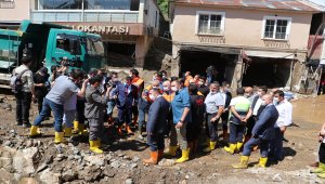 Ulaştırma ve Altyapı Bakanı Karaismailoğlu, Dereli'de incelemelerde bulundu
