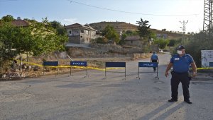 Adıyaman'da bir köyde Kovid-19 karantinası