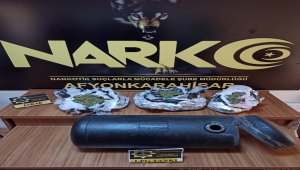 Afyonkarahisar'da LPG deposuna zulalanan esrarı dedektör köpek "Zela" buldu