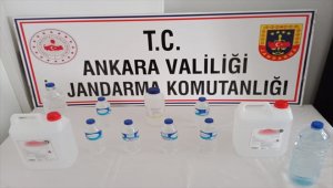Ankara'da sahte içki üretip satan şüpheli gözaltına alındı