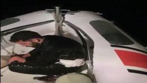 Aydın'da Yunanistan'a yüzerek gitmeye çalışan düzensiz göçmen fotokapan sayesinde yakalandı