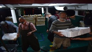 Balıkçılar Akçakoca Limanı'na binlerce palamutla döndü