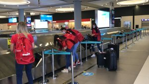 Balkan şampiyonu Türk Hava Yolları Kadın Voleybol Takımı, yurda döndü