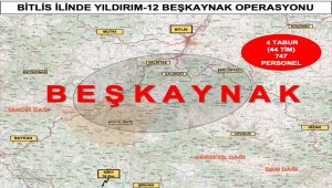 Bitlis'te Yıldırım-12 Beşyanak Operasyonu başlatıldı 