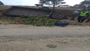 Bursa'da traktör devrildi: 1 ölü