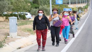 Çanakkale'de kadınlar, Troya Kültür Rotas'ındaki 7 günlük yürüyüşüne başladı