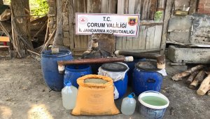 Çorum'da 783 litre kaçak içki ele geçirildi