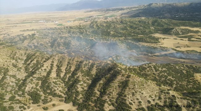 Denizli'de çıkan yangında 1 hektar ormanlık alan zarar gördü